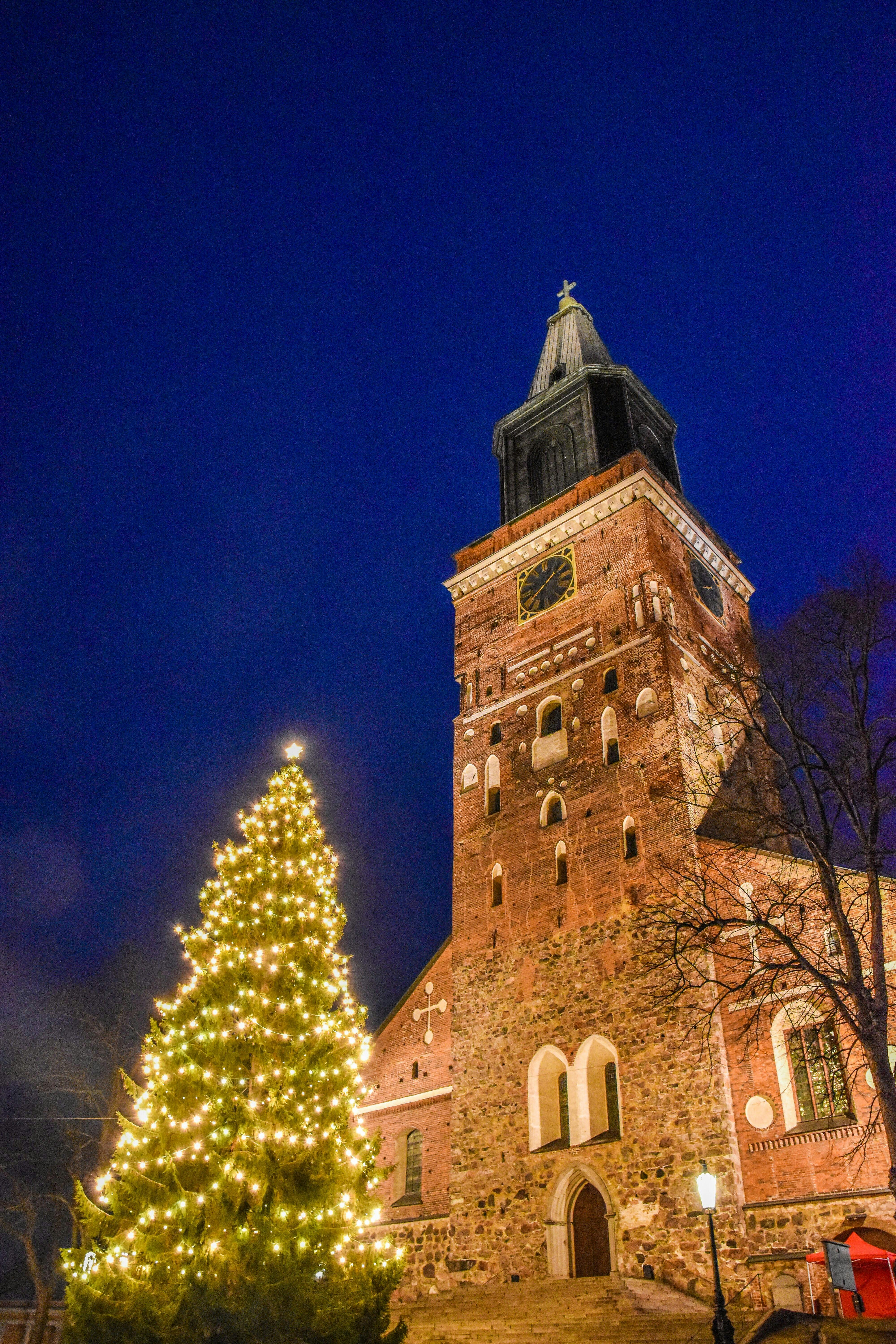 Turku Cathedral in Christmas.