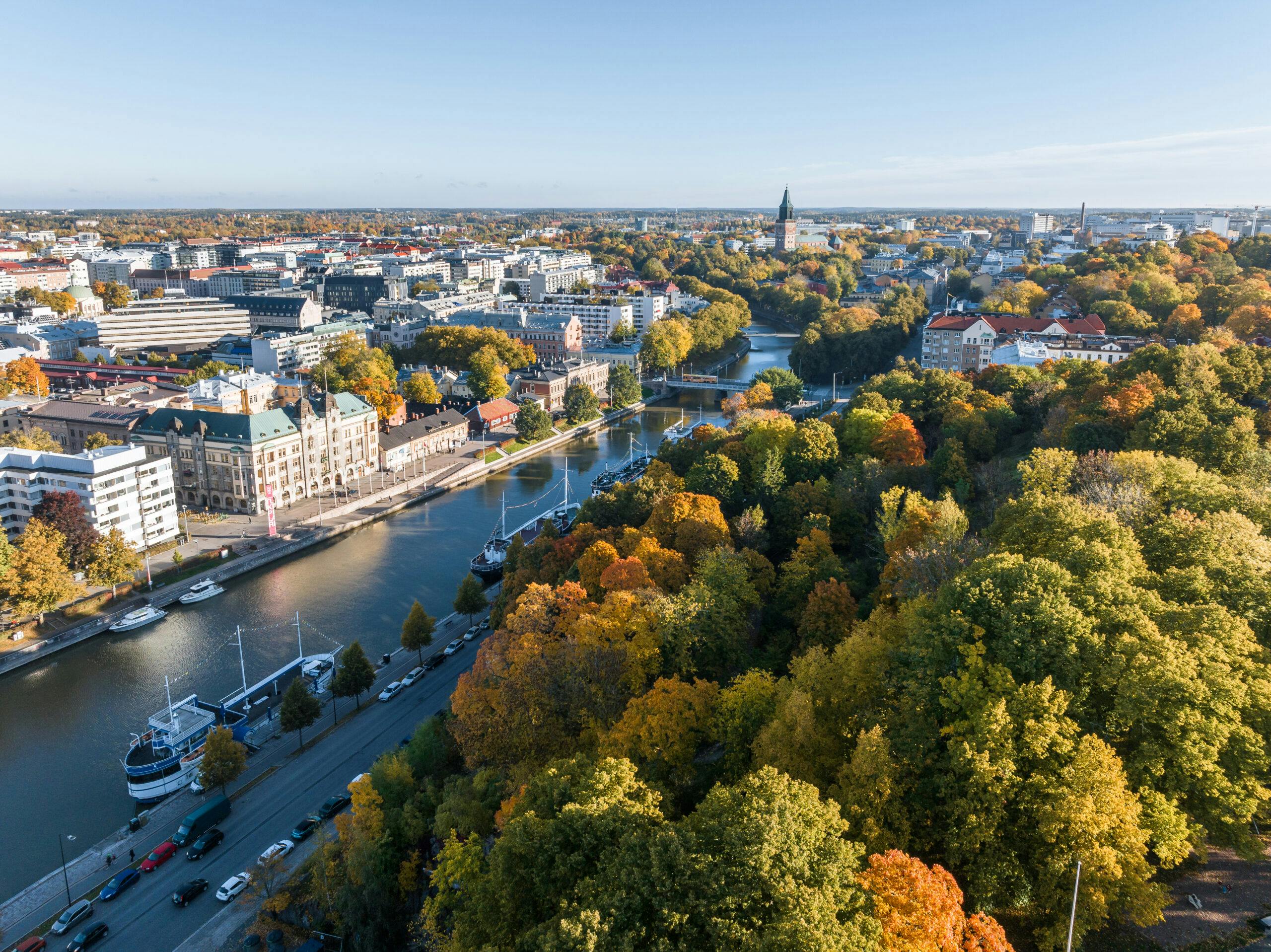 Wider aerial view from Turku.