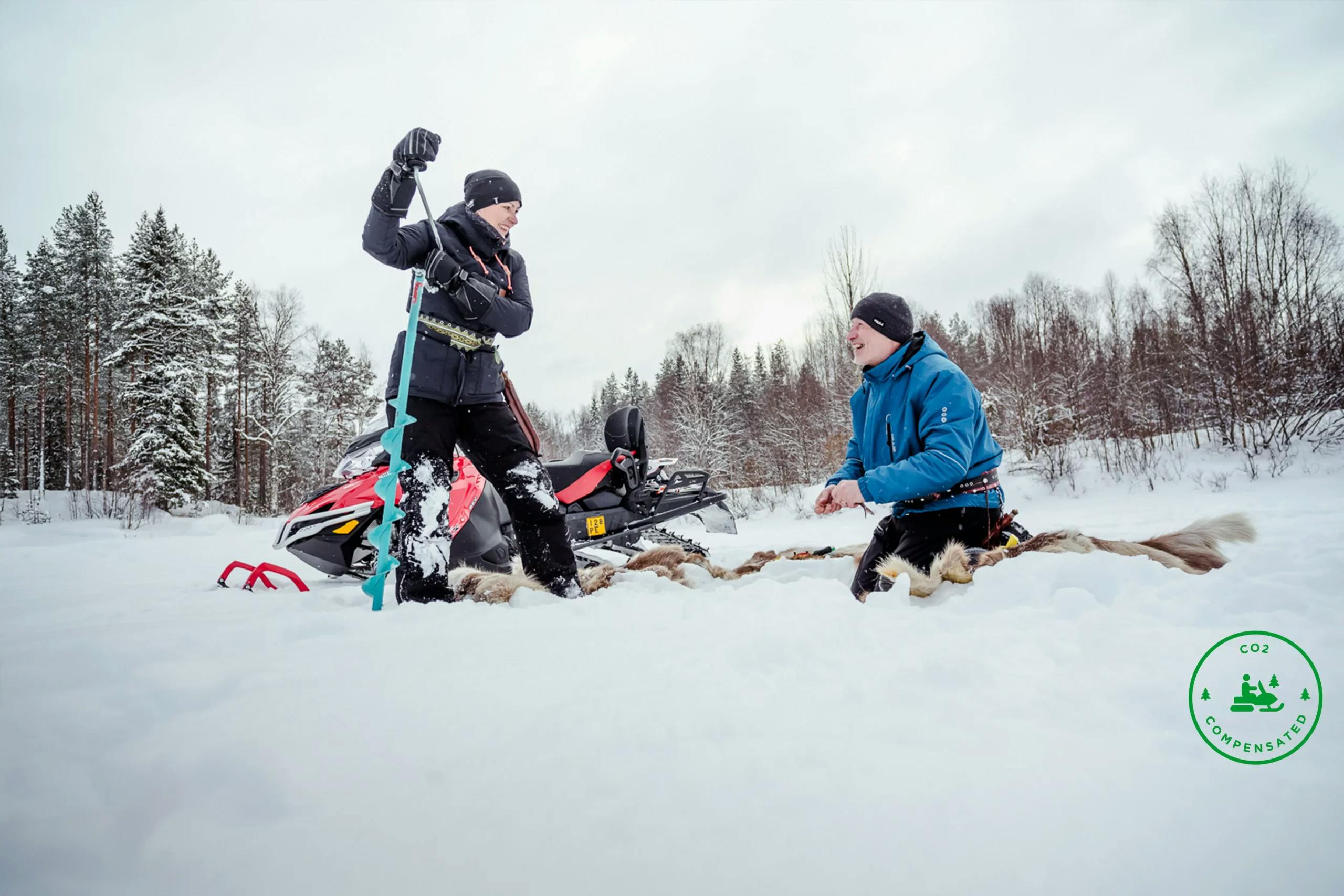 Kelkkailua, pilkkionnea ja nuotiotunnelmaa