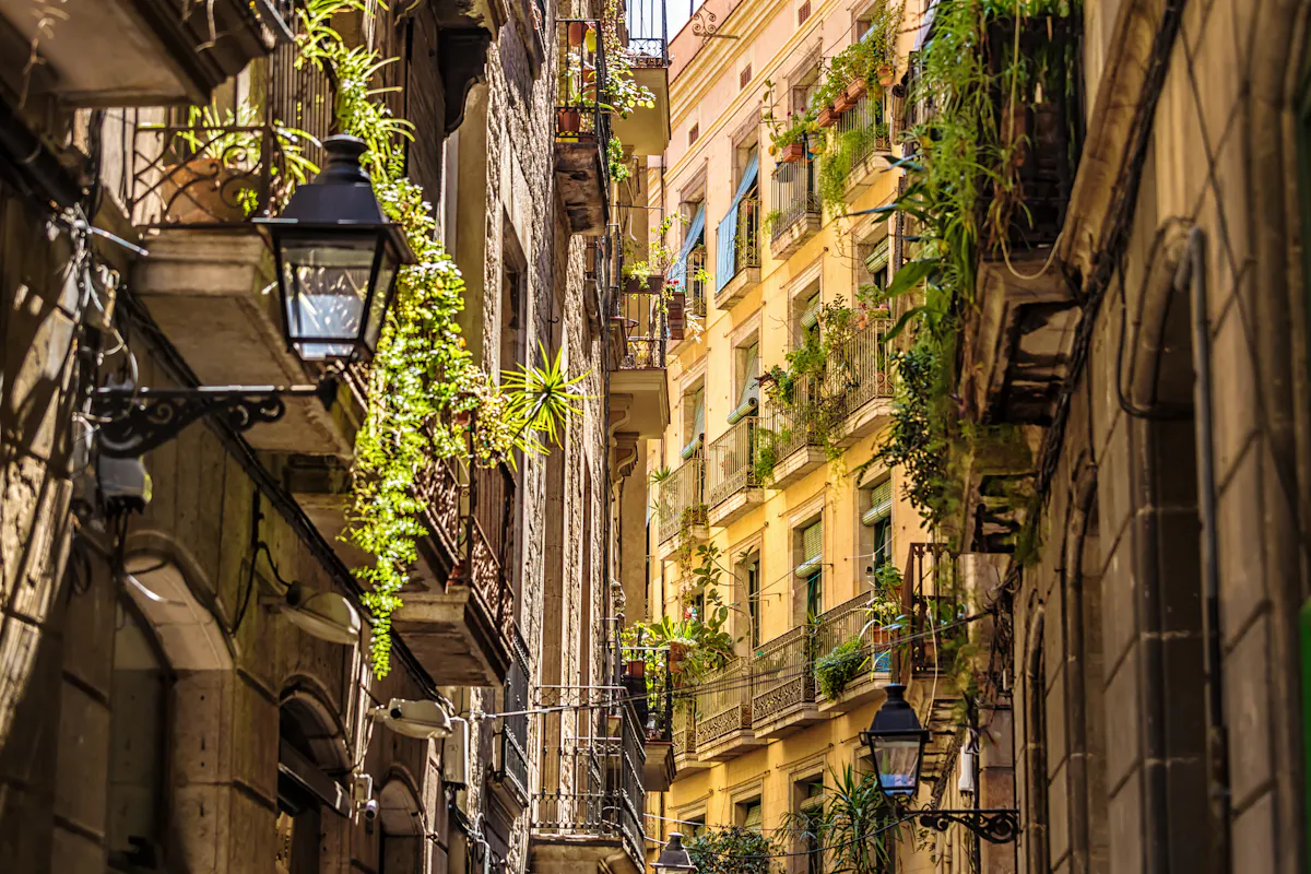 Gothic Quarter alue Barcelonassa.
