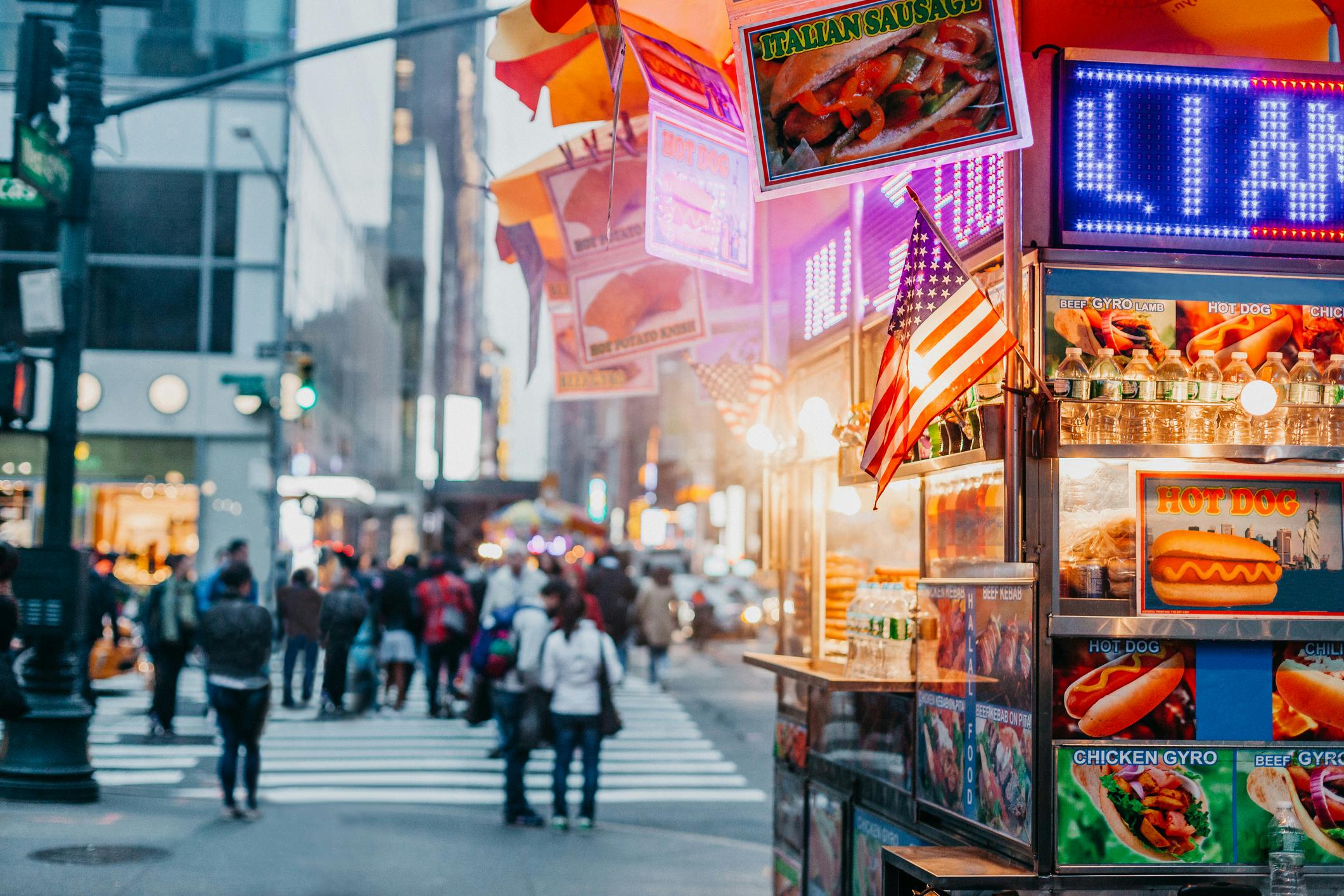 New Yorkin hotdog-koju.