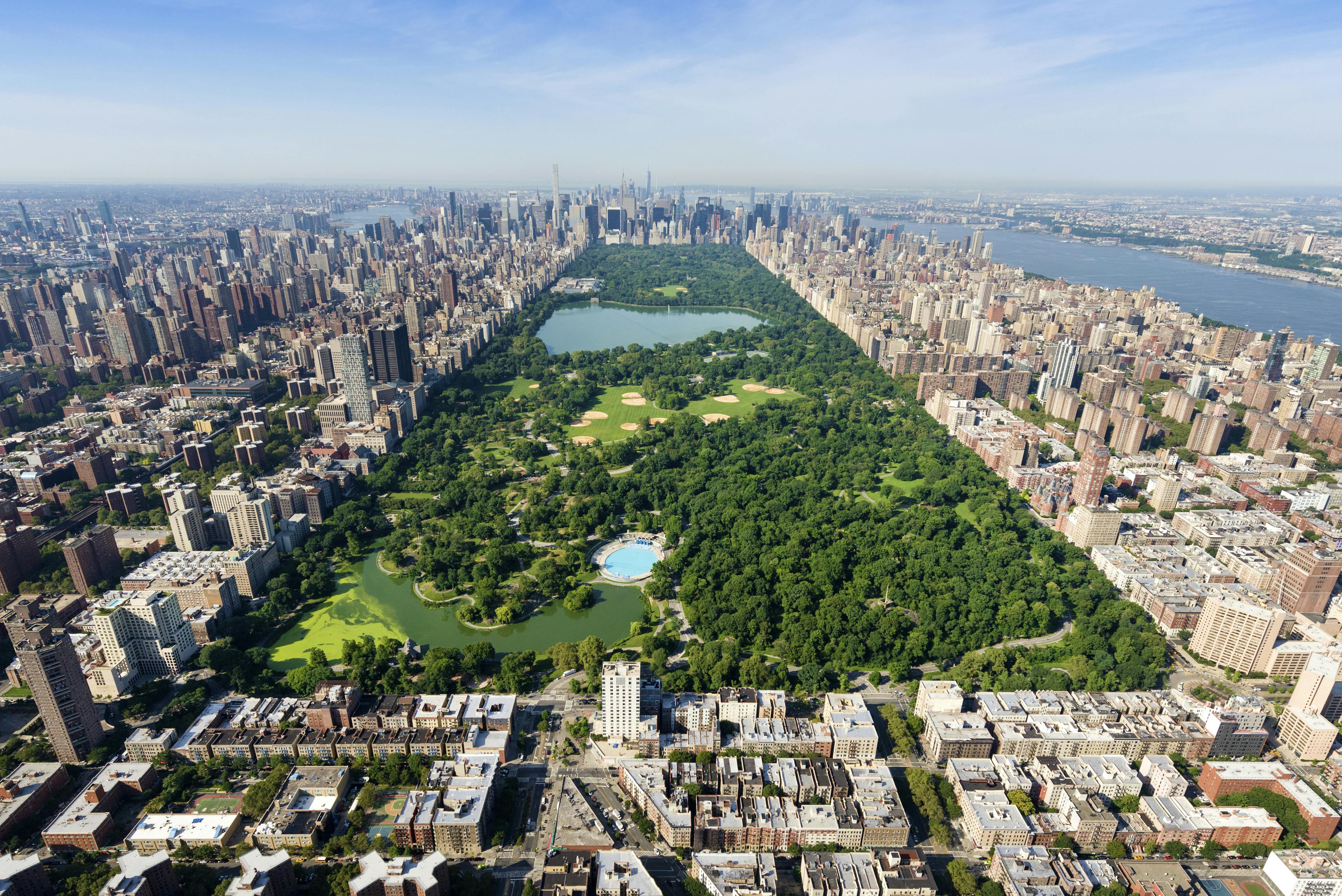 Ilmanäkymä Central Park puistosta
